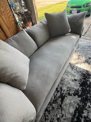 Restoration Hardware 9 ft Cloud Sofa in Grey